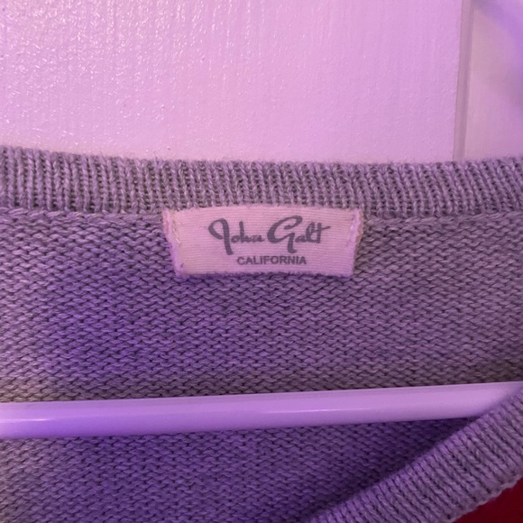 John Gault Gray and Red Elizabeth Argyle Cardigan - Picture 3 of 3